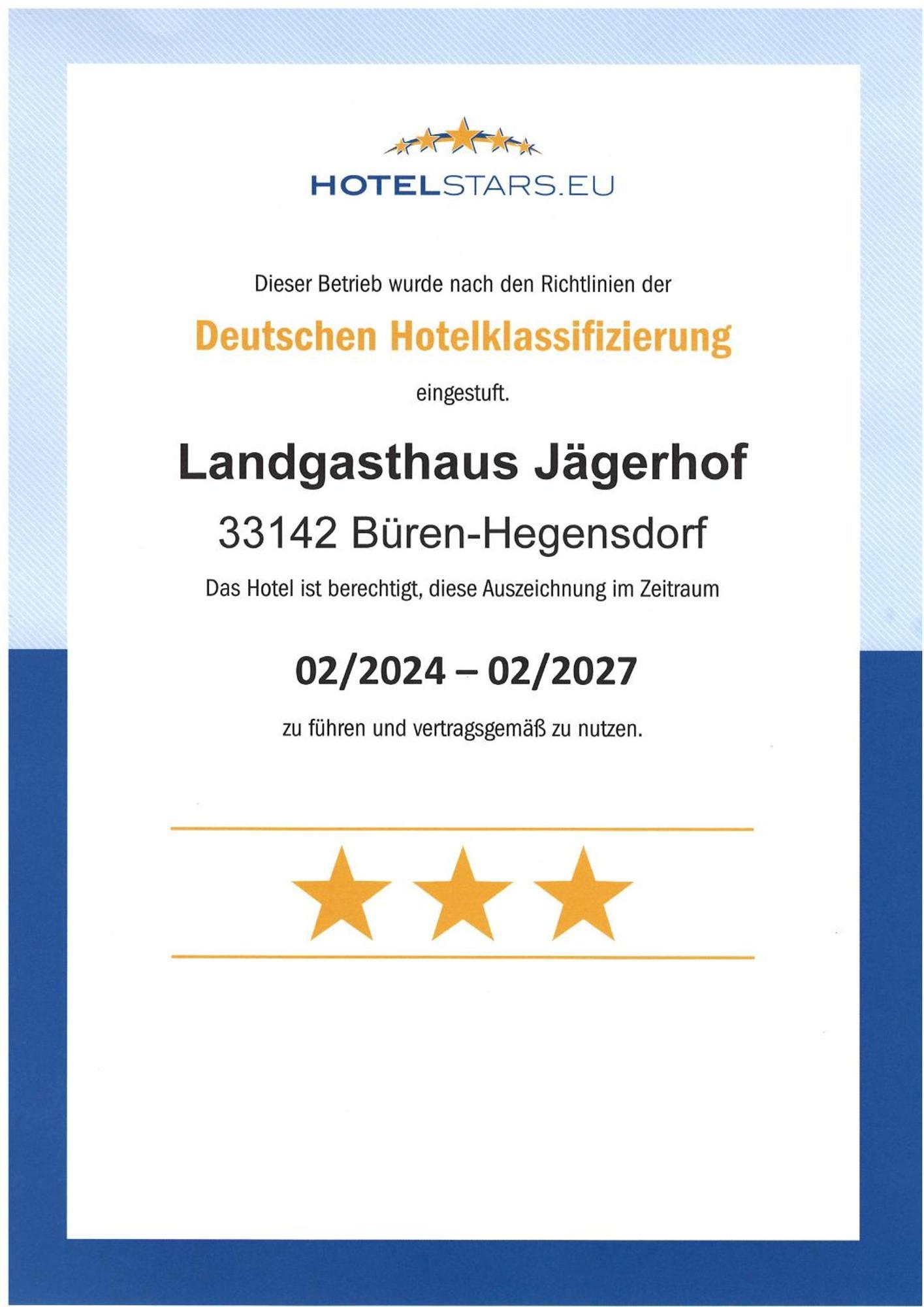 Landgasthaus Jaegerhof Bueren  Exterior photo